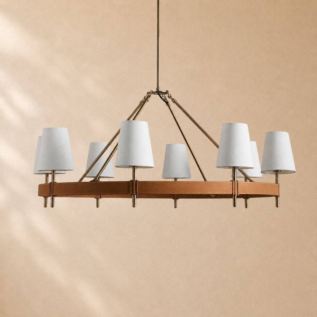 Harvin Round Brass Chandelier
