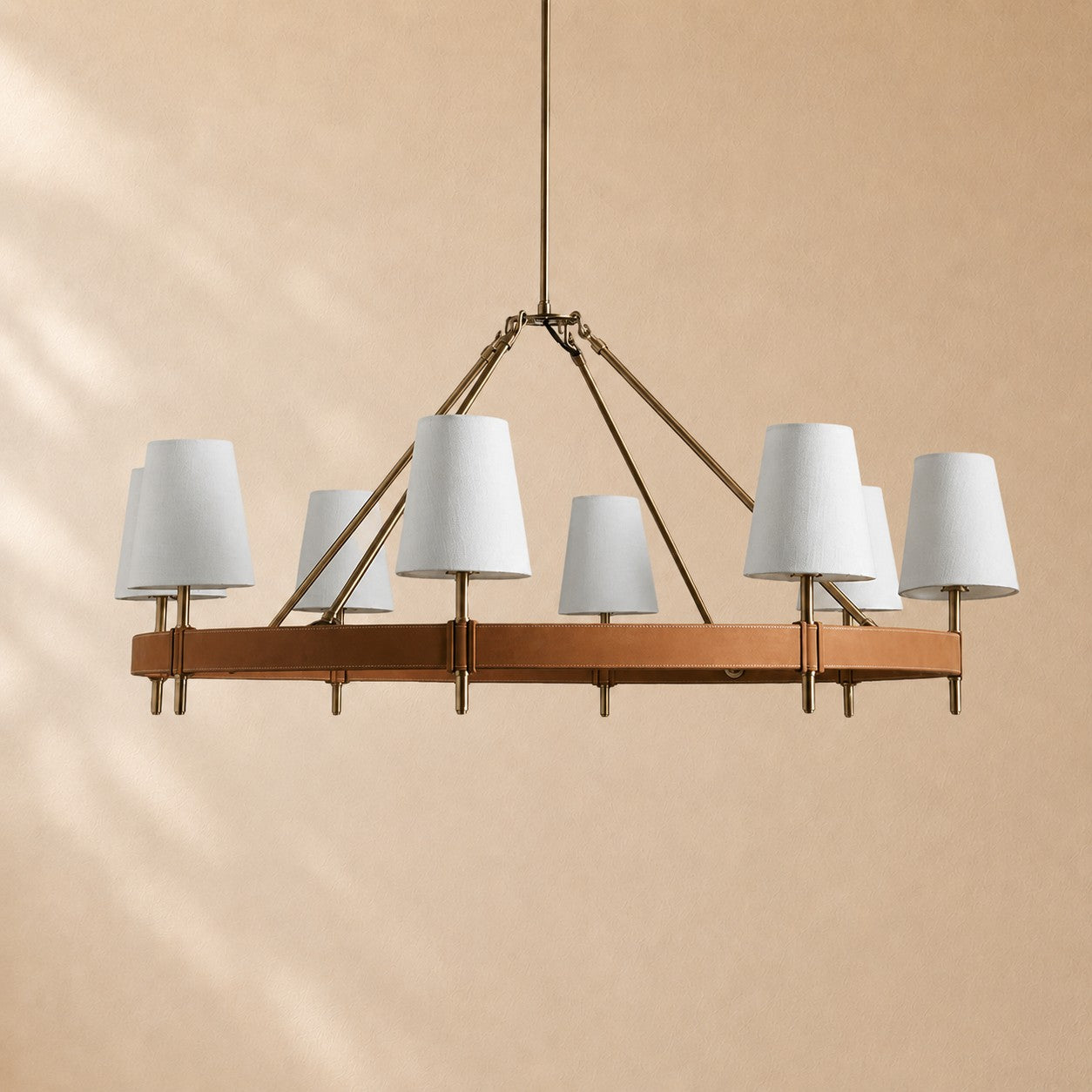 Harvin Round Brass Chandelier