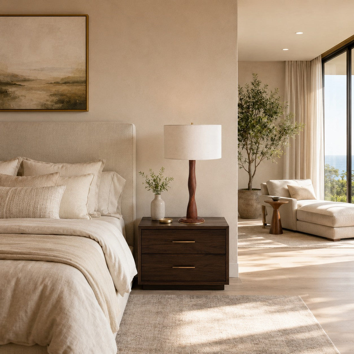 Hazel Wood Table Lamp