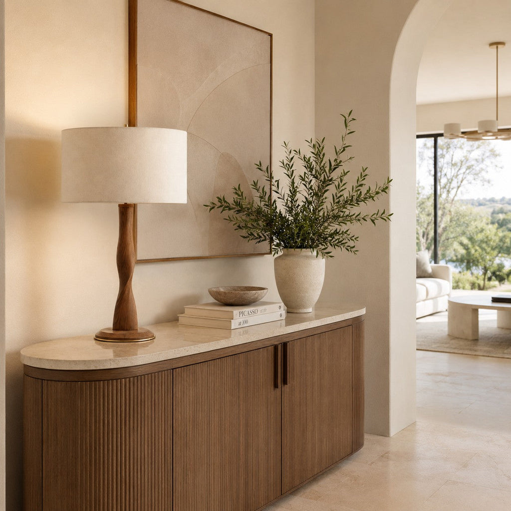 Hazel Wood Table Lamp