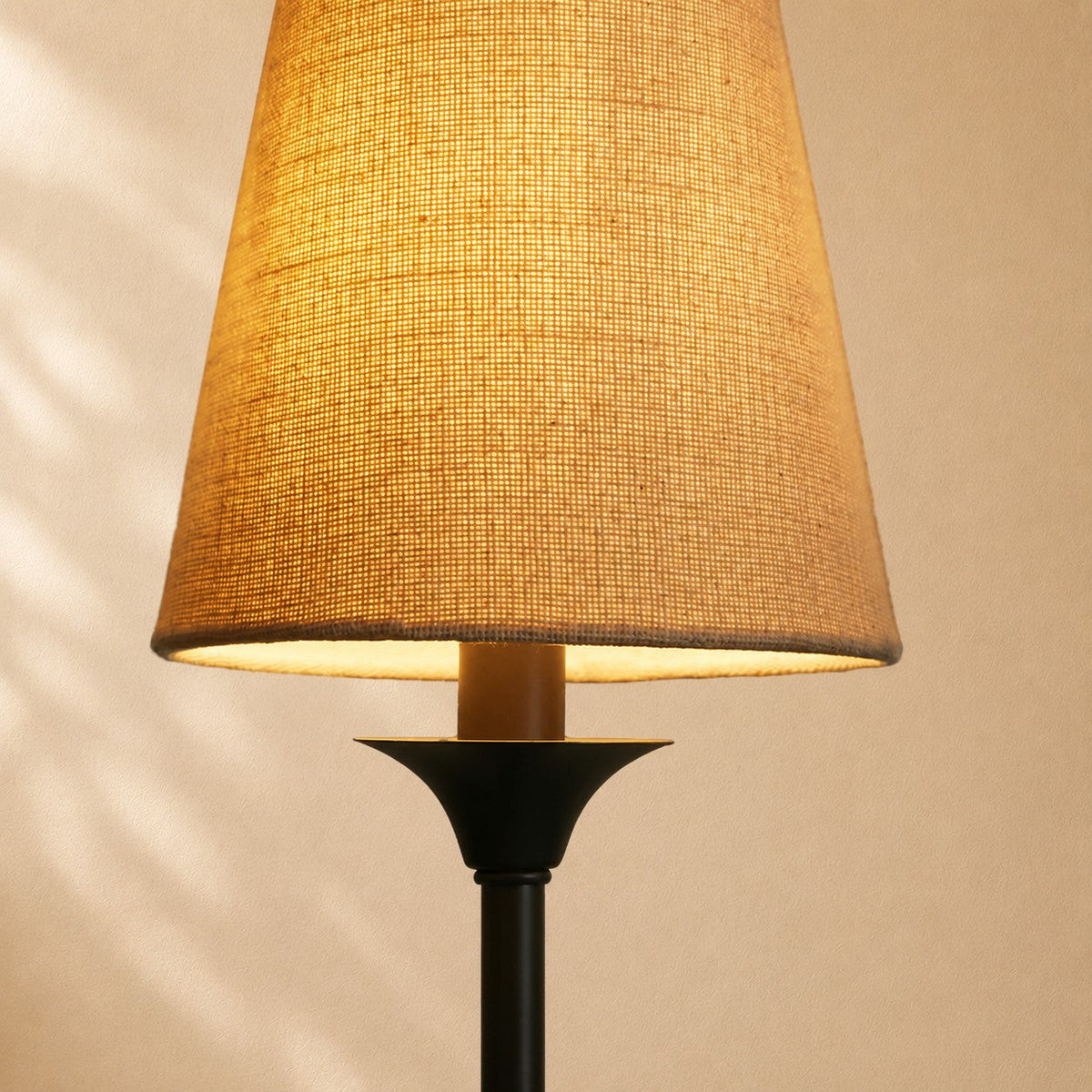 Hume 6-Light Curved Arm Chandelier with Linen Shades