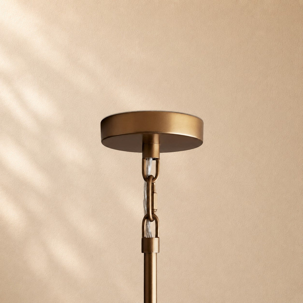 Hume 6-Light Curved Arm Chandelier with Linen Shades
