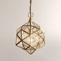 Kenn Geometric Brass Pendant