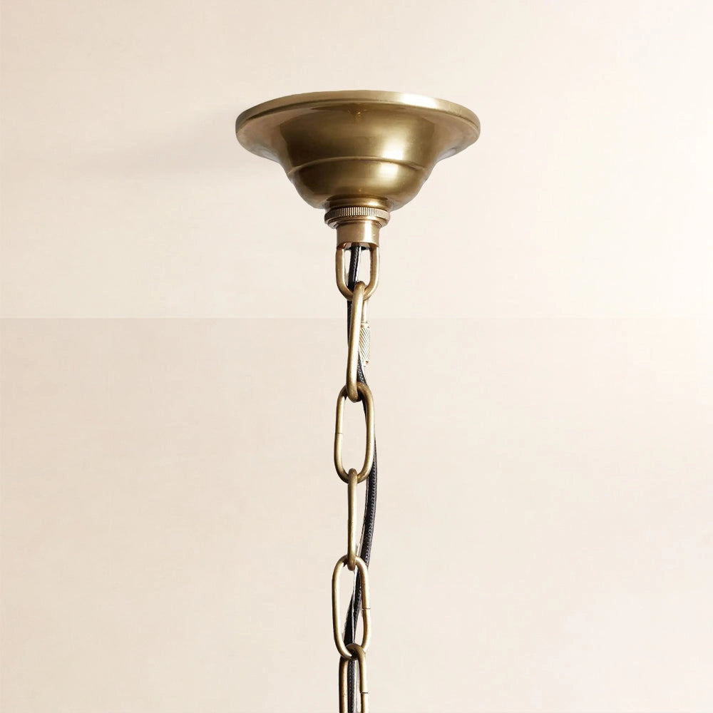 Kenn Geometric Brass Pendant