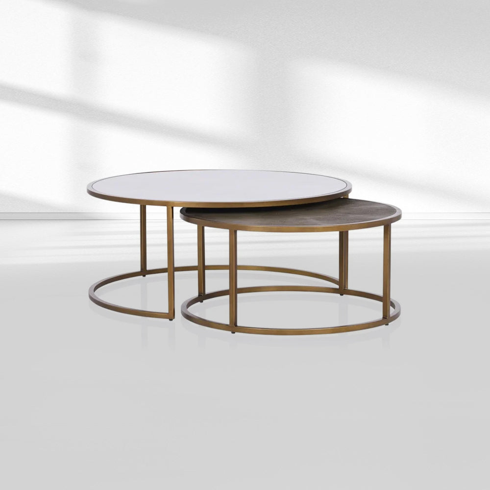 Knix Round Nesting Coffee Tables (set of 2)