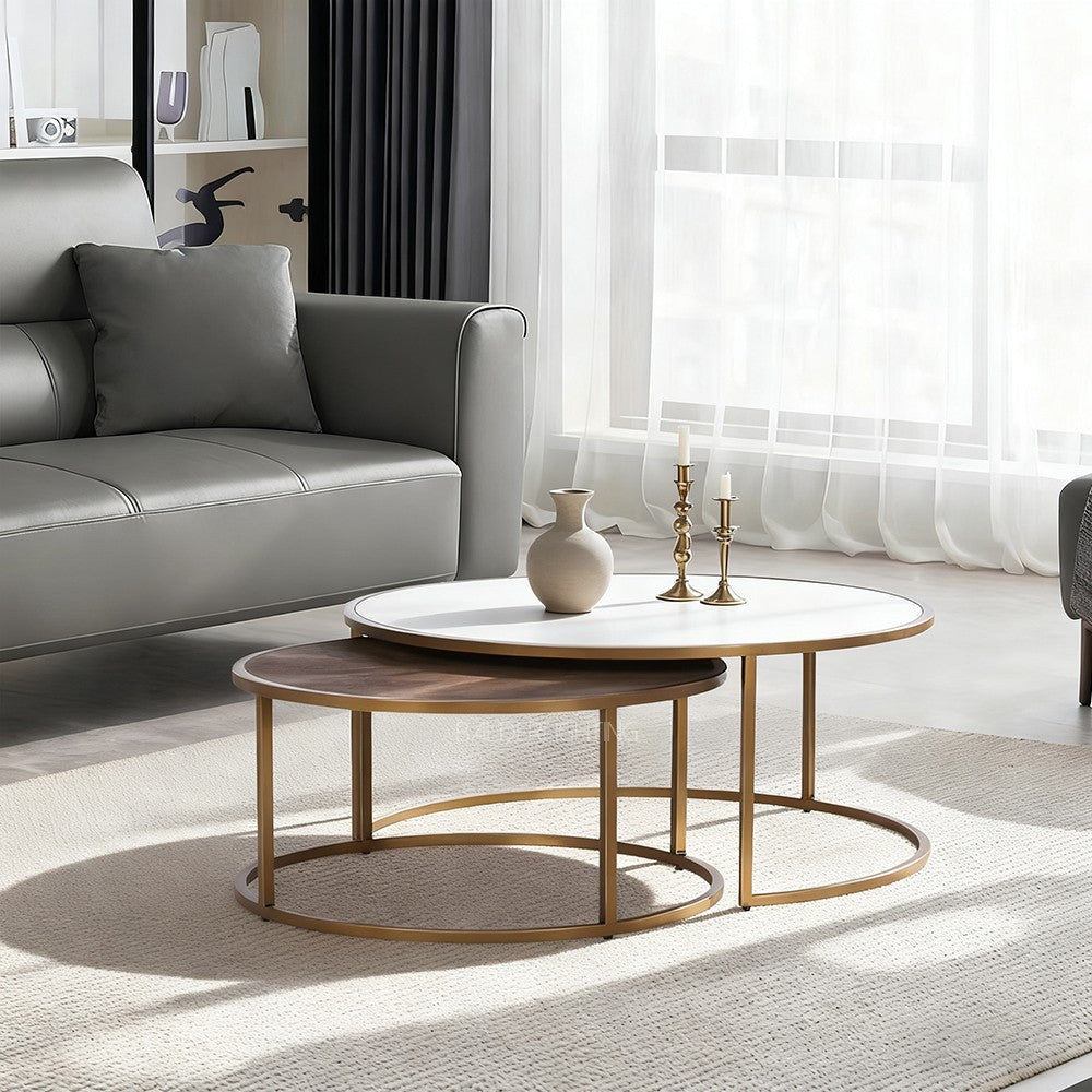 Knix Round Nesting Coffee Tables (set of 2)