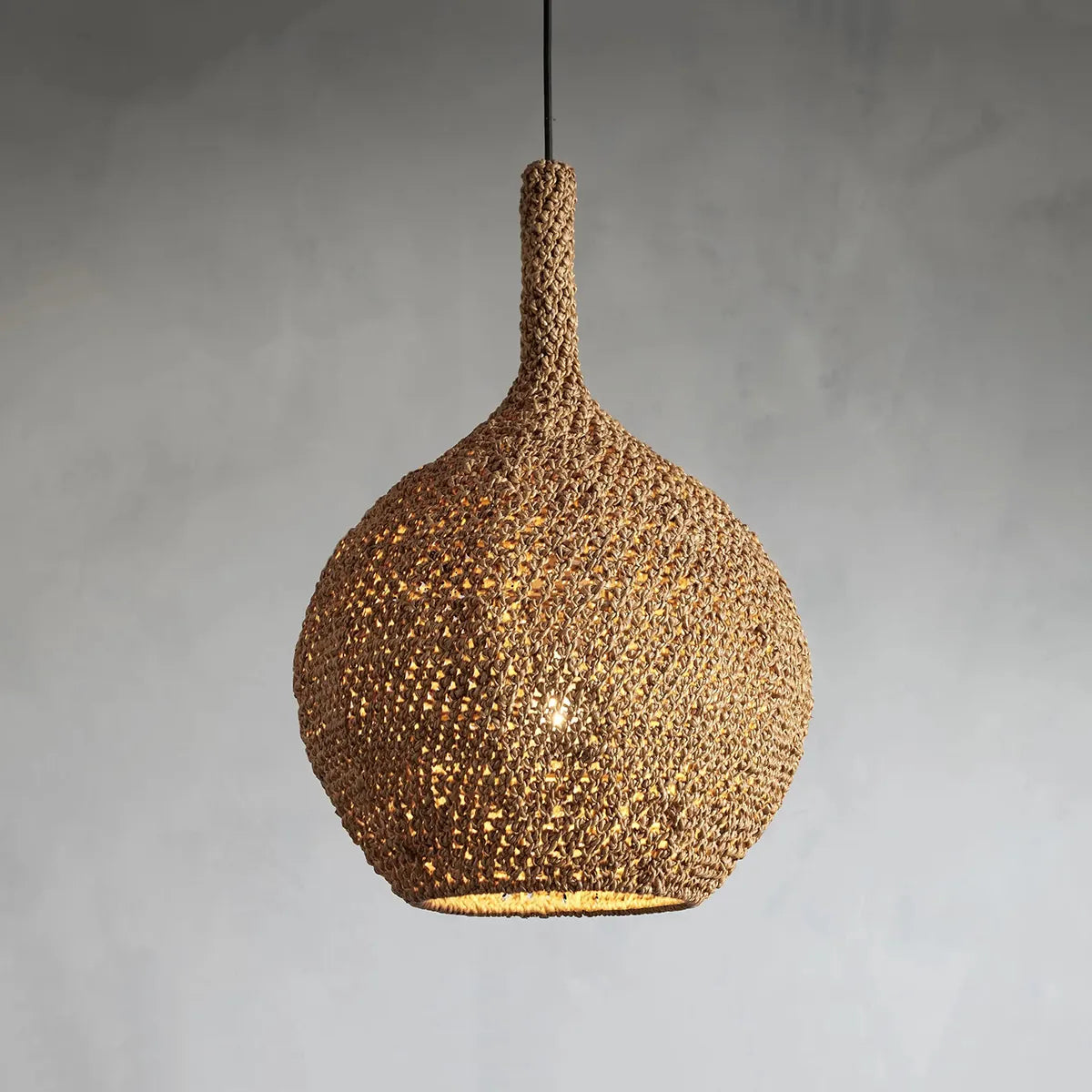 Levi Crocheted Seagrass Pendant