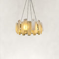 Lunea Circular Alabaster Chandelier 24"D