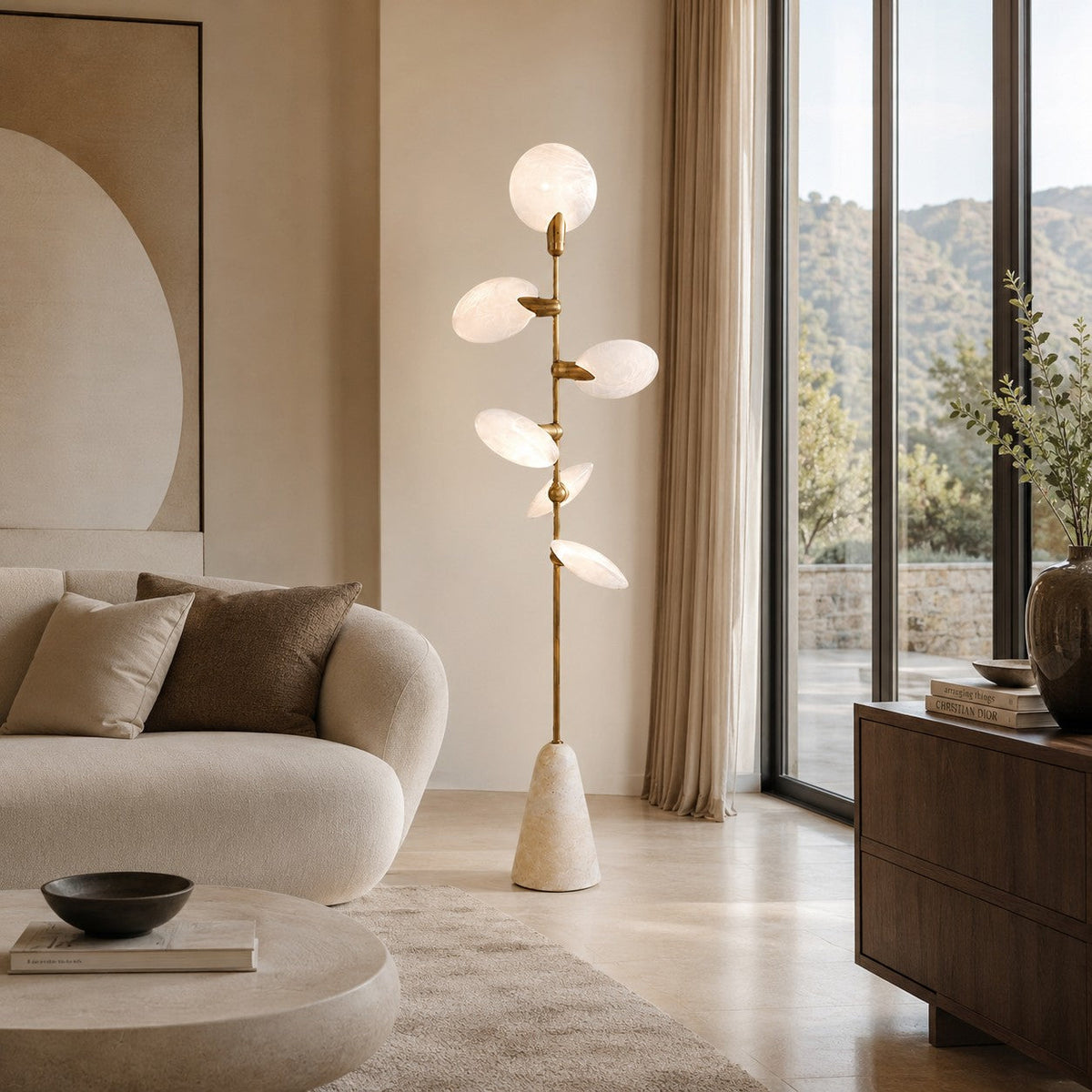 Lyno Organic Leaf Floor Lamp