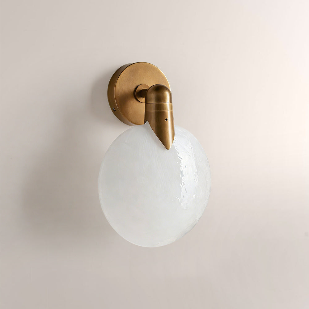 Lyno Orb Single Glass Wall Sconce