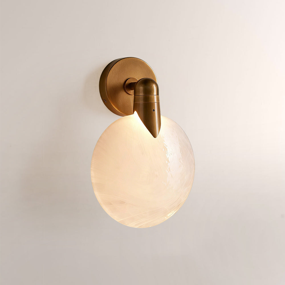 Lyno Orb Single Glass Wall Sconce