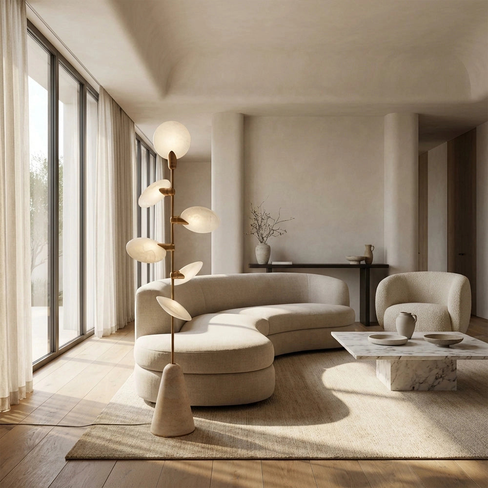 Lyno Organic Leaf Floor Lamp