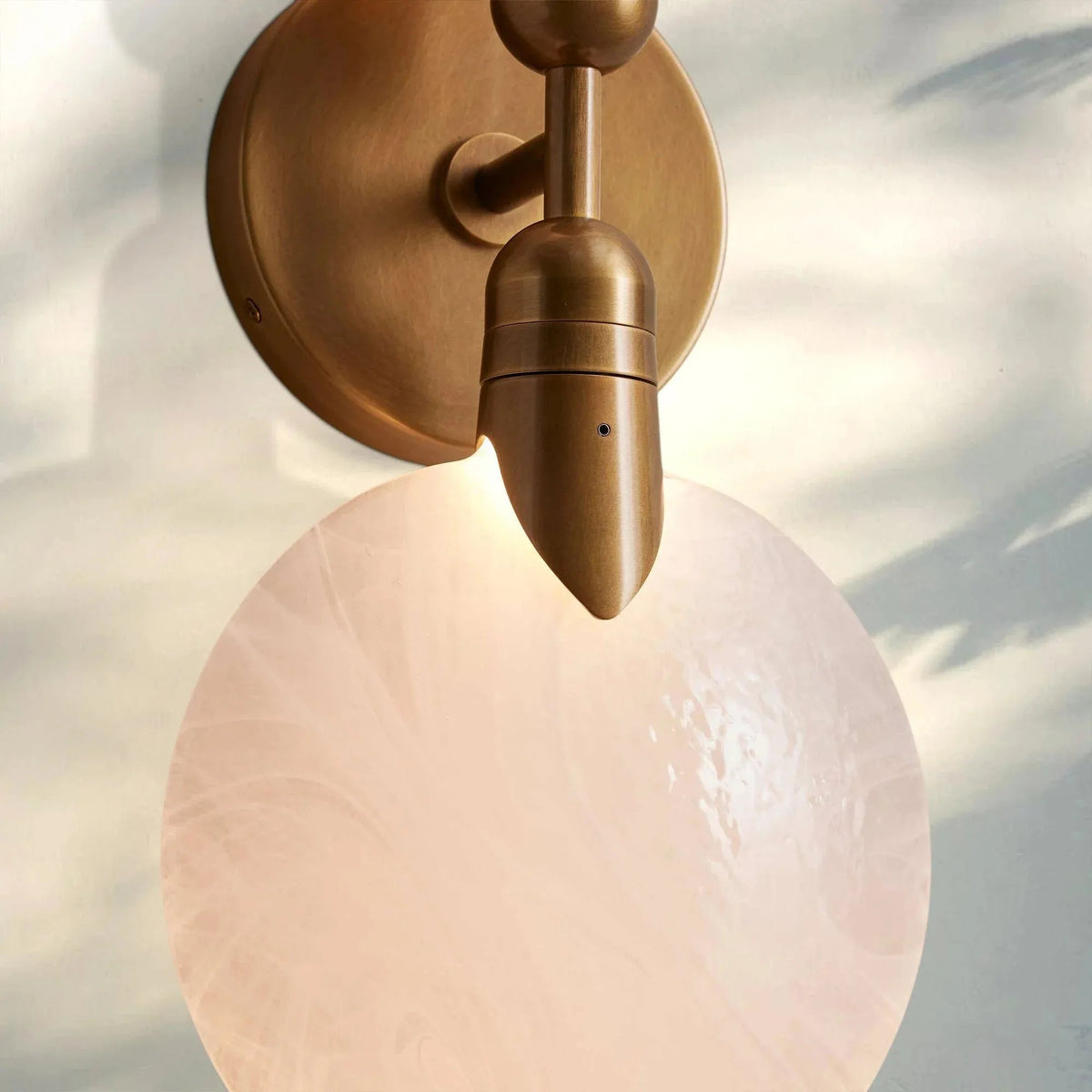 Lyno Textured Glass Double Wall Sconce