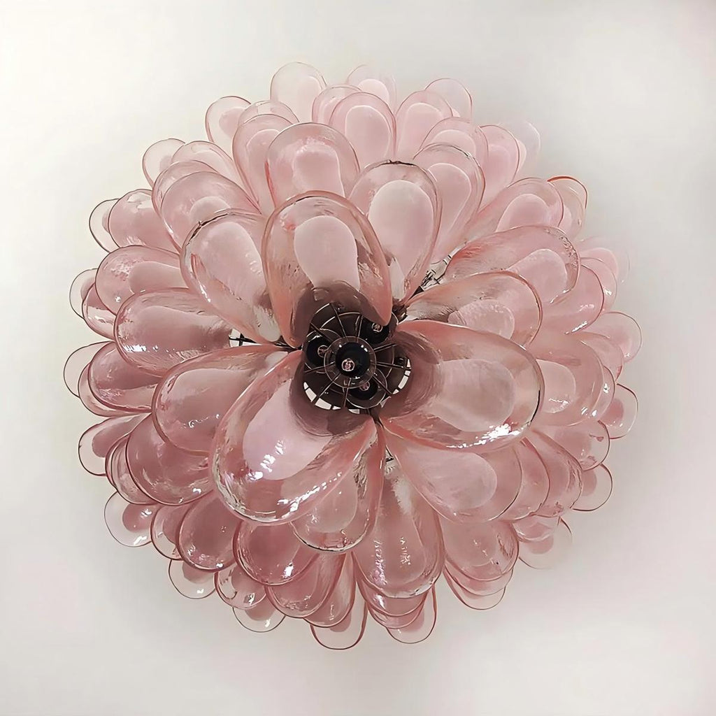 ManChandelier – 52 petals – Pinkorcove Murano