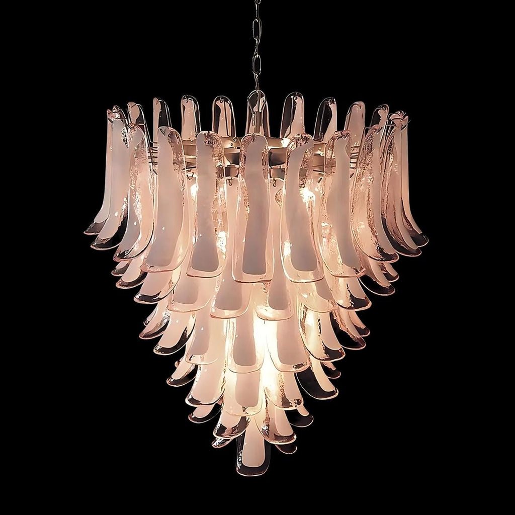 ManChandelier – 52 petals – Pinkorcove Murano