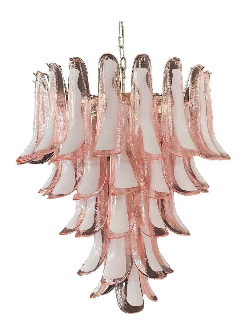 ManChandelier – 52 petals – Pinkorcove Murano