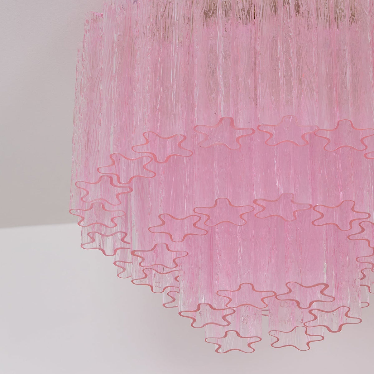 Manorcove Edien Pink Glass Ceiling Light