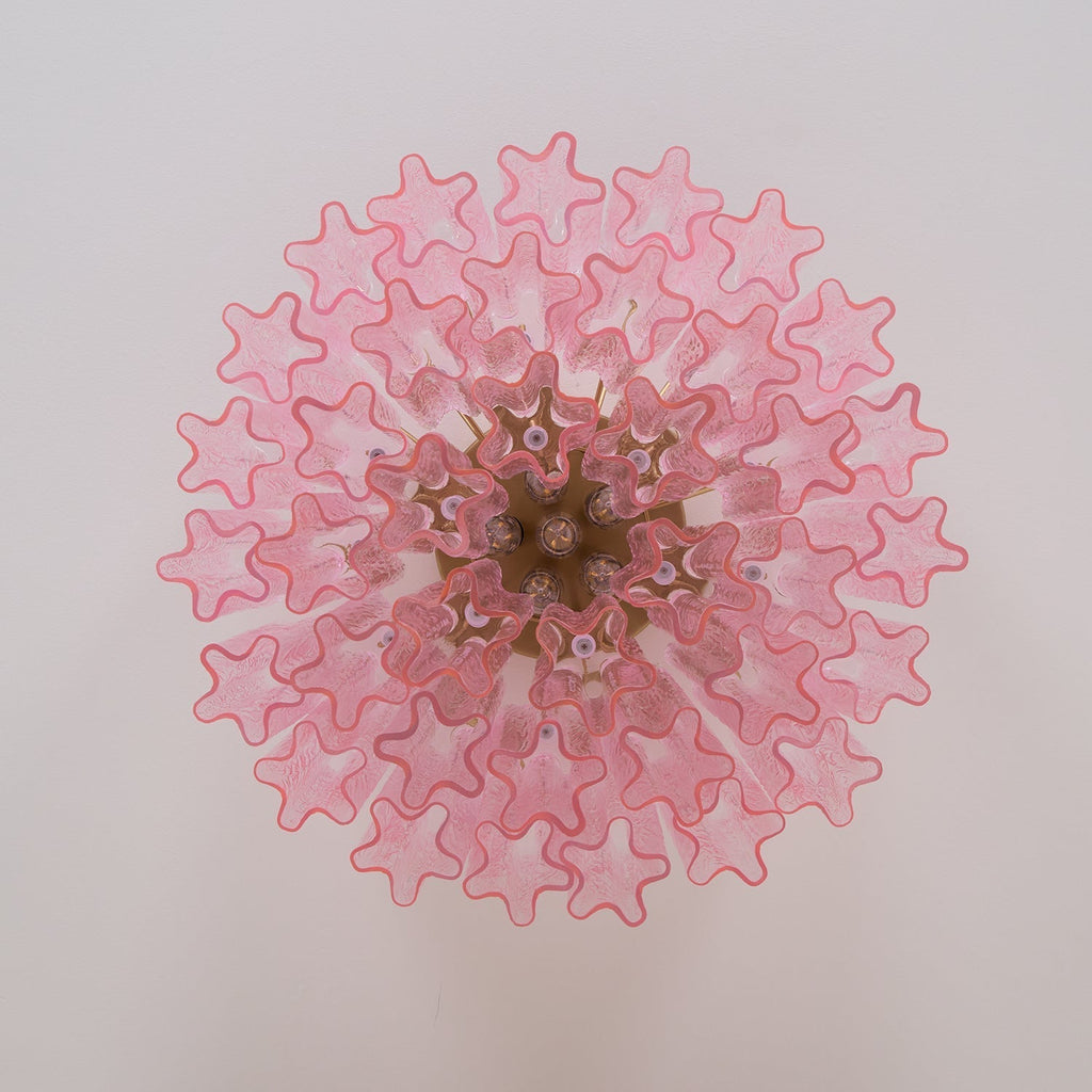 Manorcove Edien Pink Glass Ceiling Light