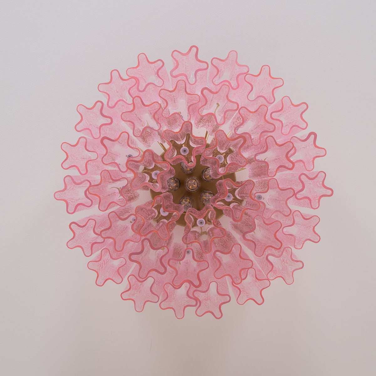 Manorcove Edien Pink Glass Ceiling Light
