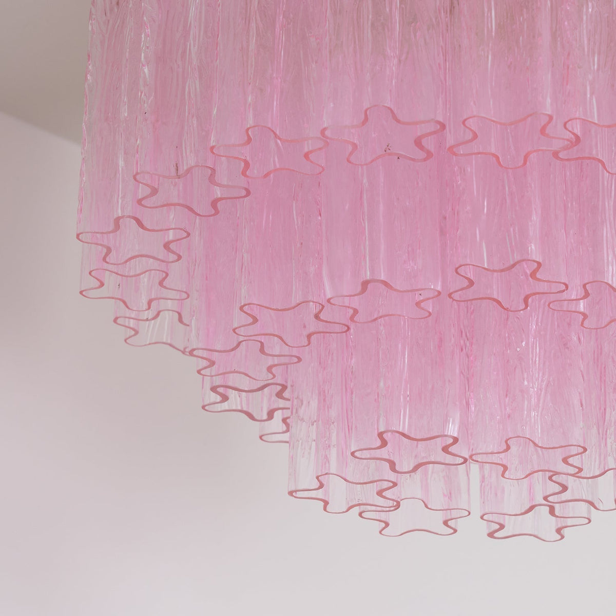 Manorcove Edien Pink Glass Ceiling Light