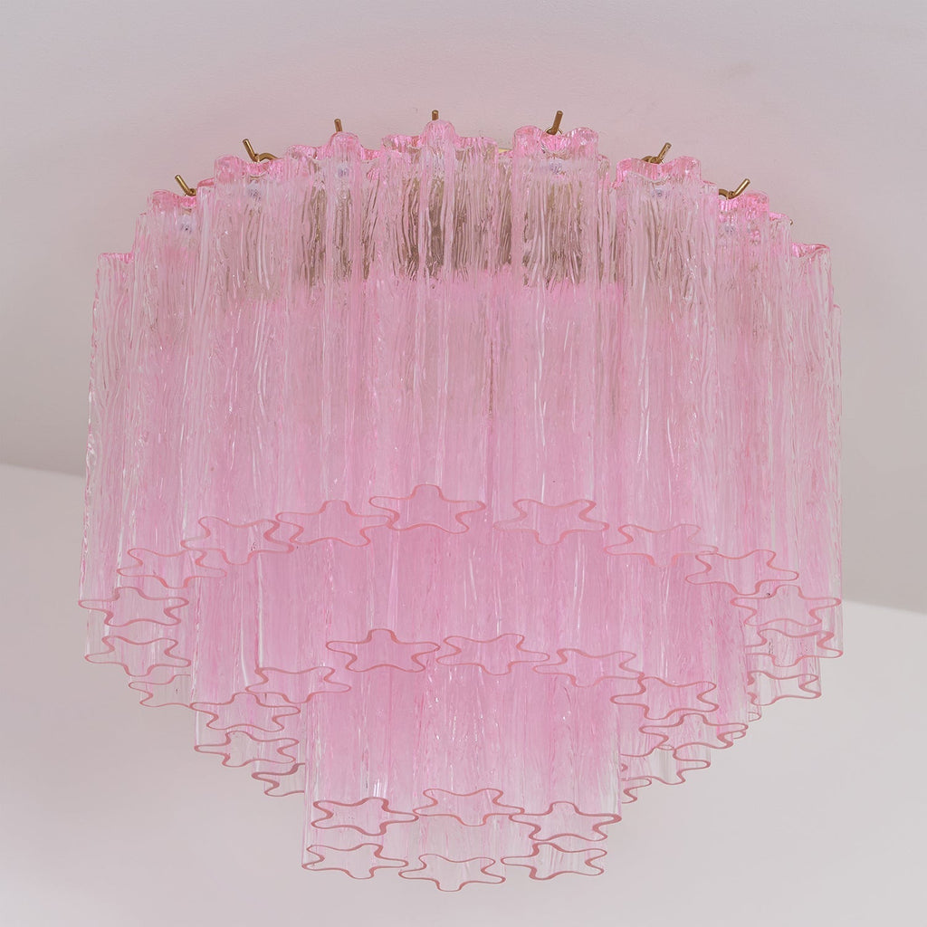 Manorcove Edien Pink Glass Ceiling Light