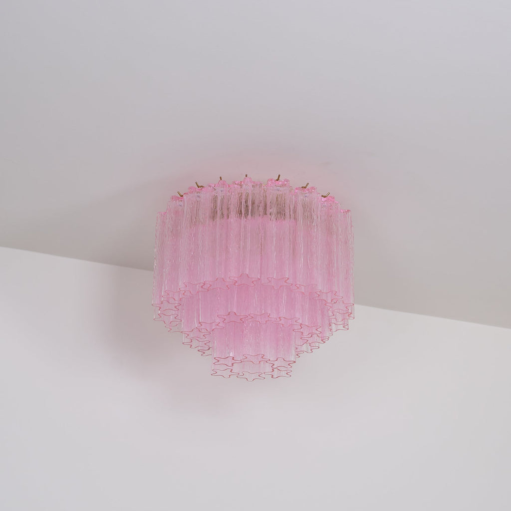 Manorcove Edien Pink Glass Ceiling Light