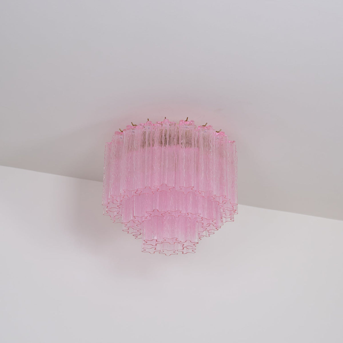 Manorcove Edien Pink Glass Ceiling Light