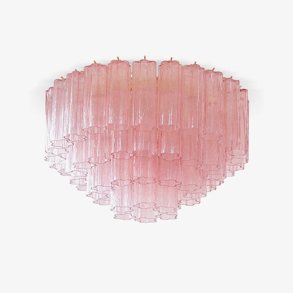 Manorcove Edien Pink Glass Ceiling Light