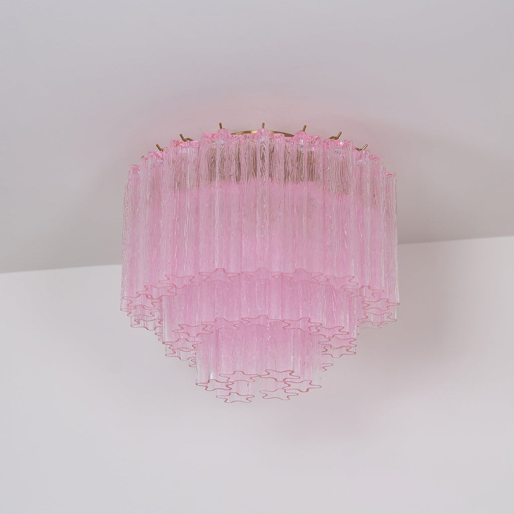 Manorcove Edien Pink Glass Ceiling Light