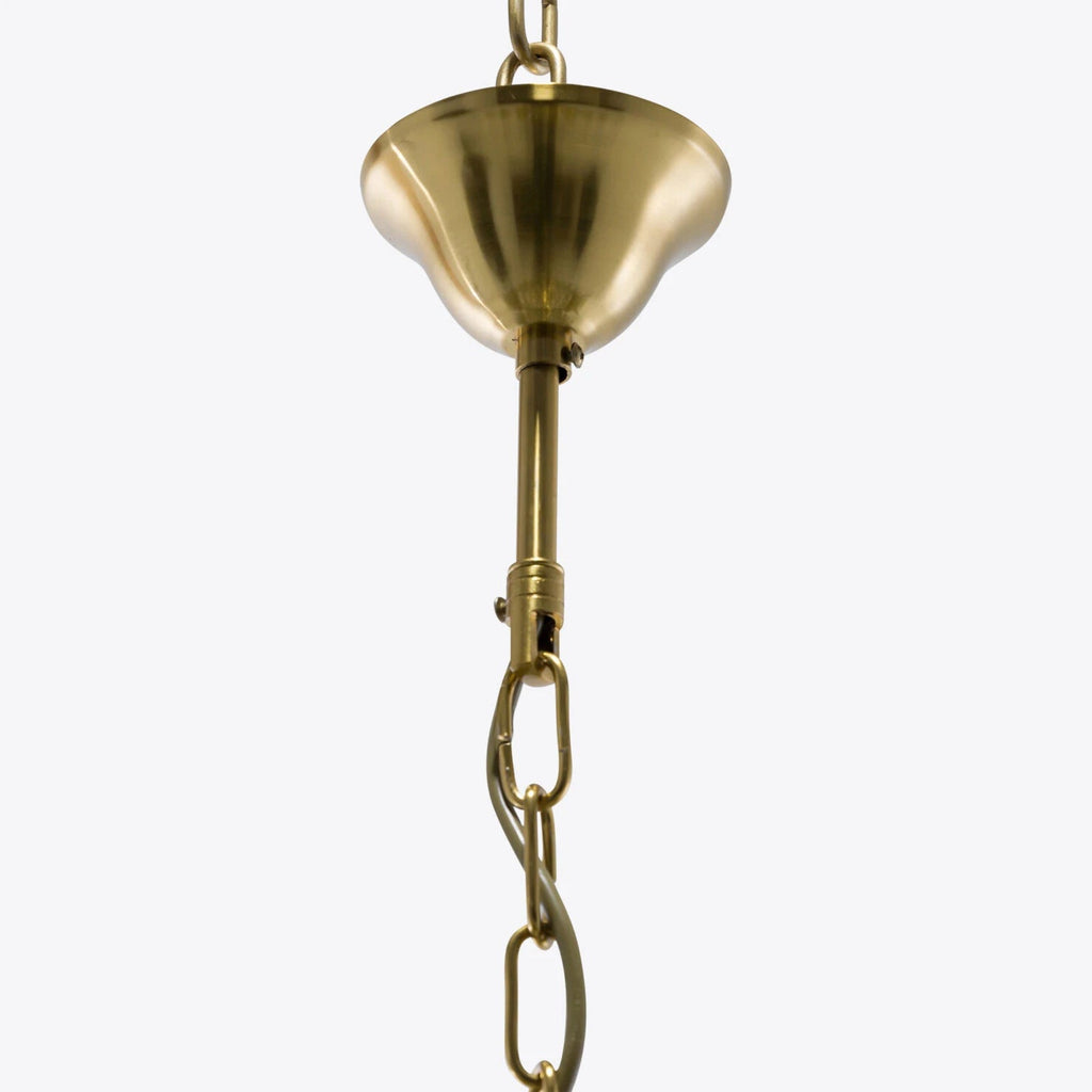 Manorcove Green Petal Murano Chandelier