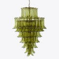 Manorcove Green Petal Murano Chandelier