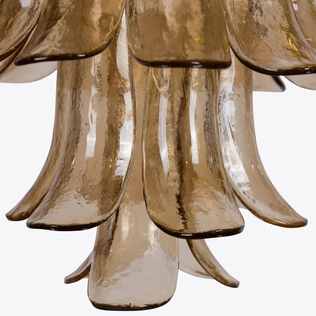 Manorcove Murano Amber Petal Chandelier