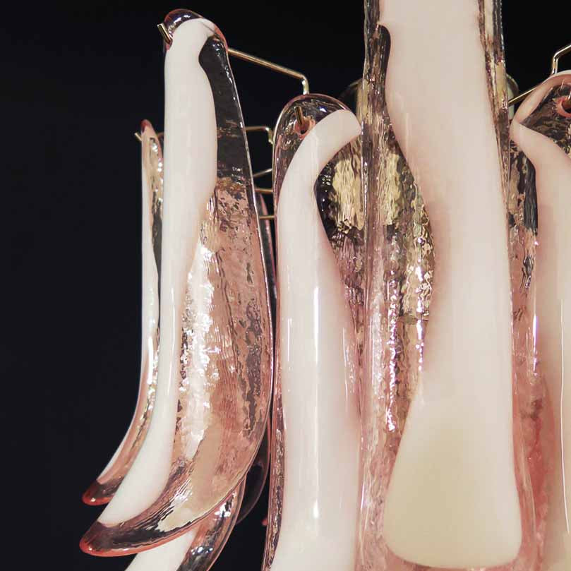 Manorcove Murano Chandelier – 26 petals – Pink