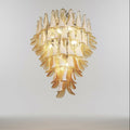 Manorcove Murano Chandelier – 85 petals – Caramel