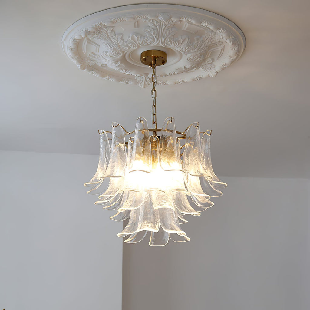 Manorcove Murano Glass Petal Chandelier