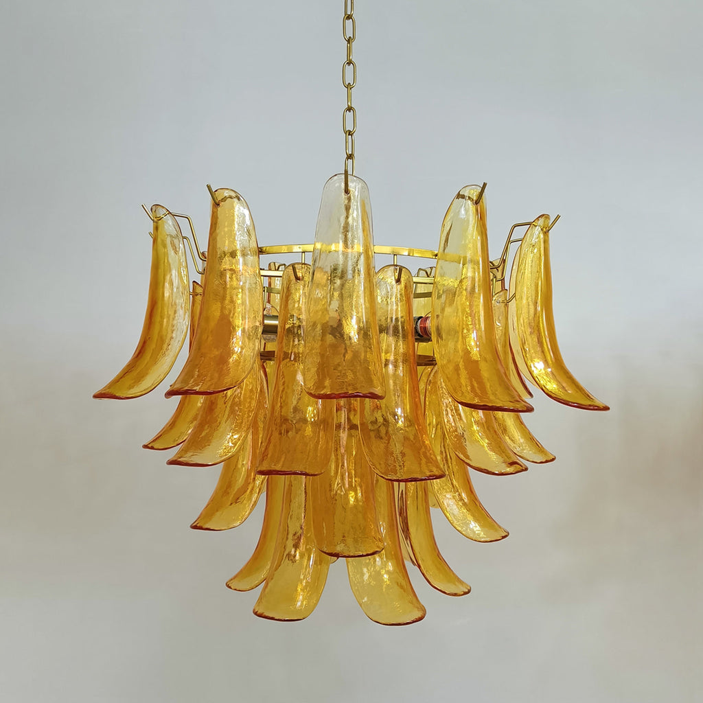 Manorcove Murano Glass Petal Chandelier
