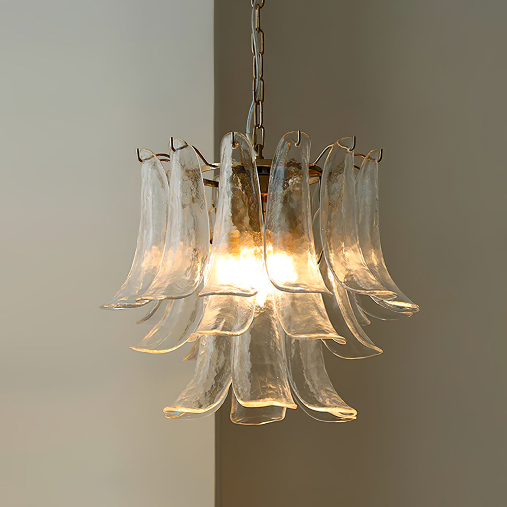 Manorcove Murano Glass Petal Chandelier