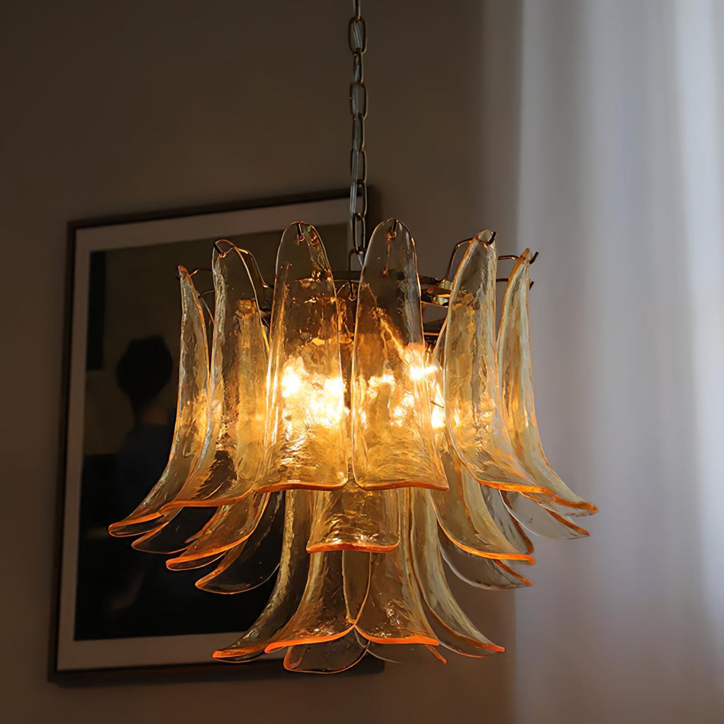 Manorcove Murano Glass Petal Chandelier