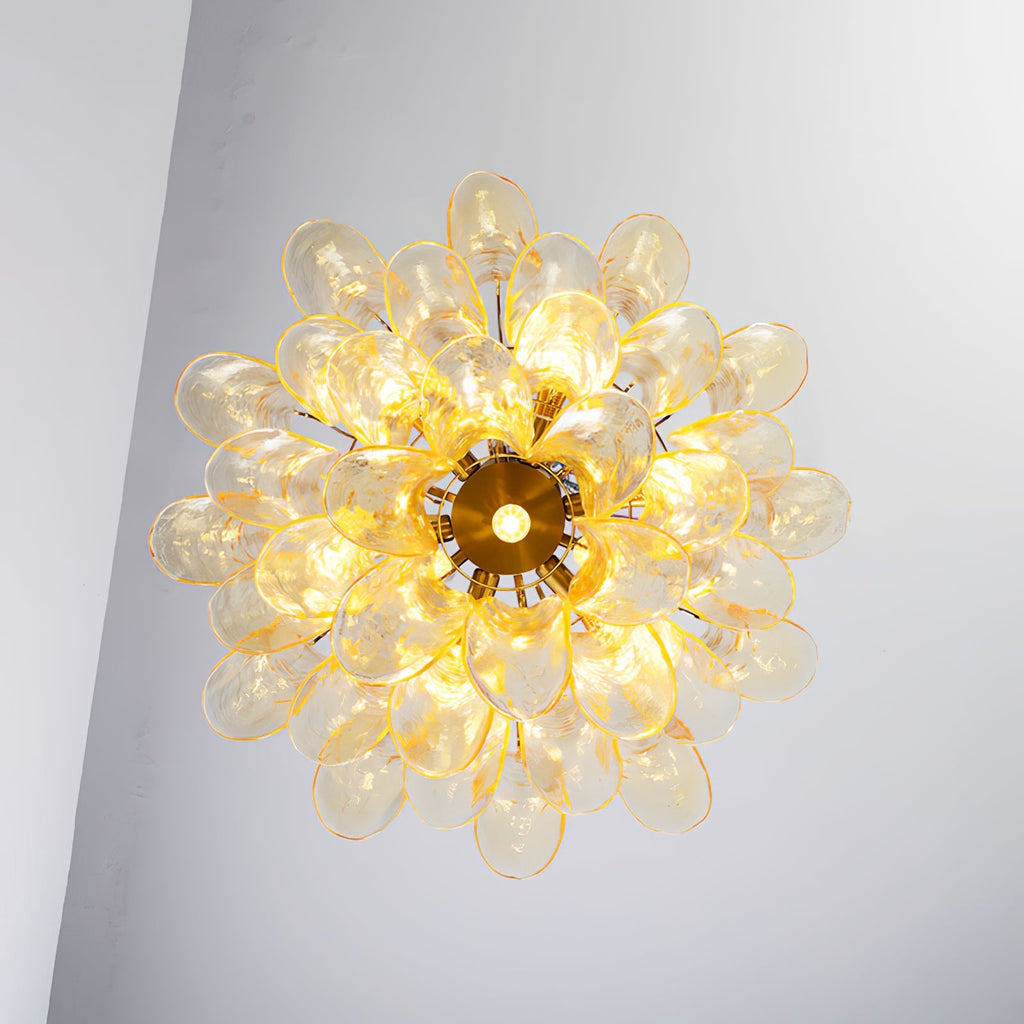 Manorcove Murano Glass Petal Chandelier