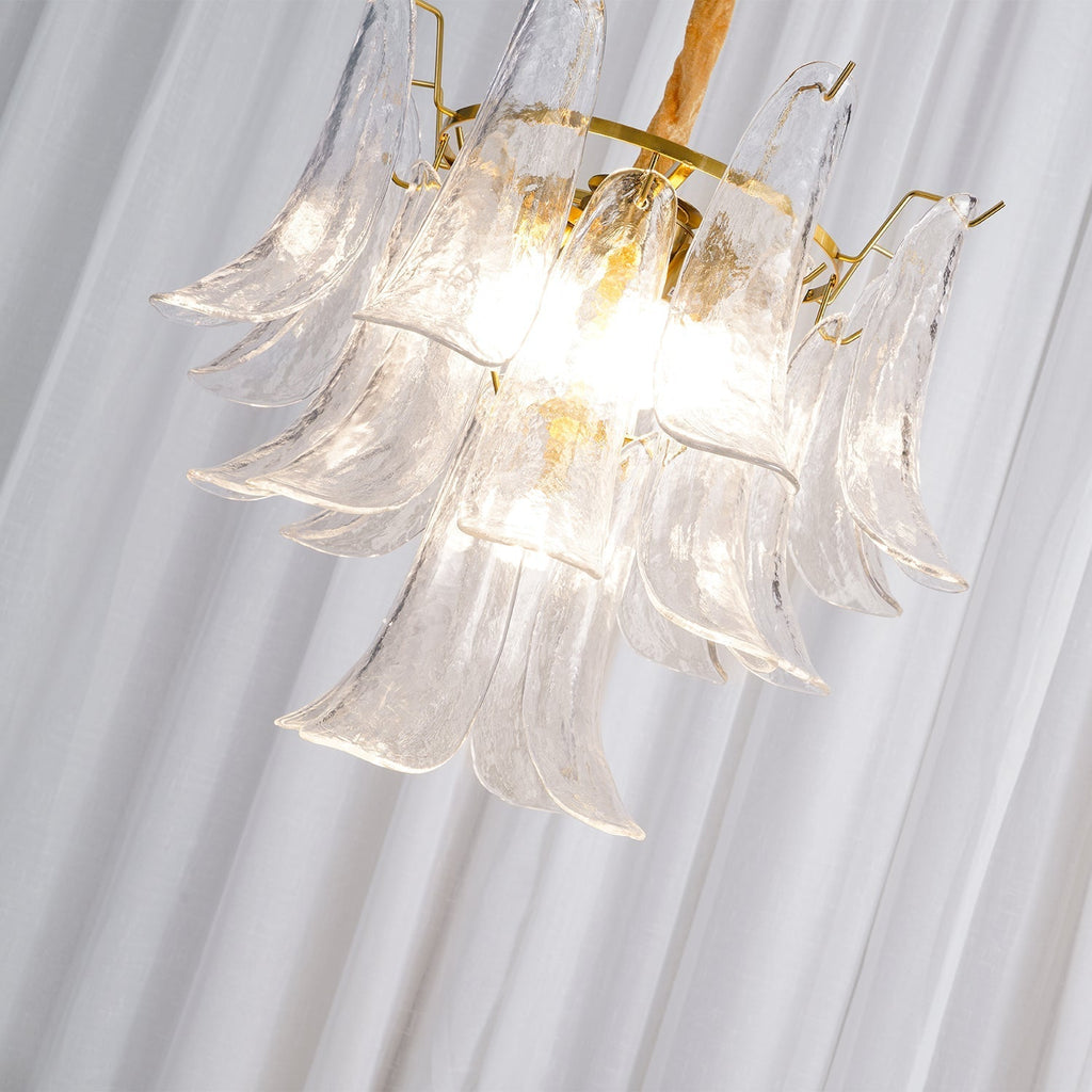 Manorcove Murano Glass Petal Chandelier