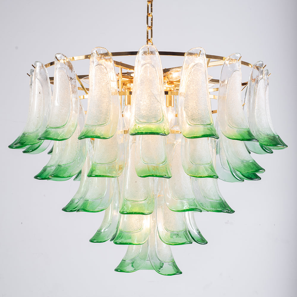 Manorcove Murano Mid Century Petal Chandelier
