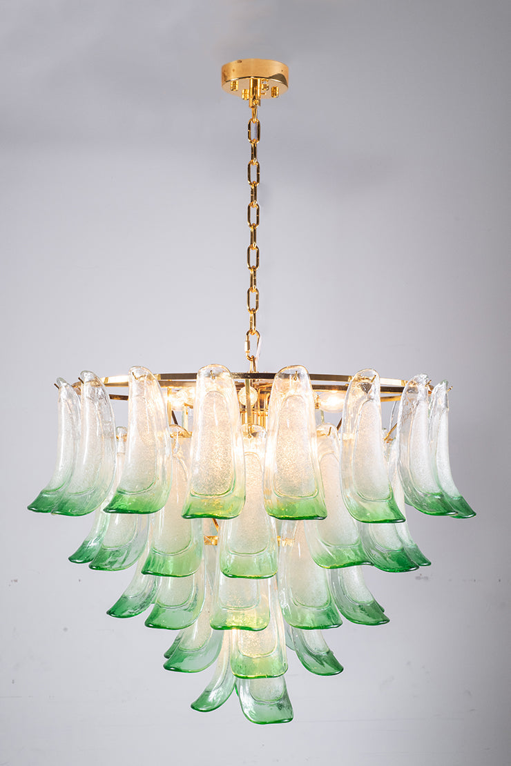 Manorcove Murano Mid Century Petal Chandelier