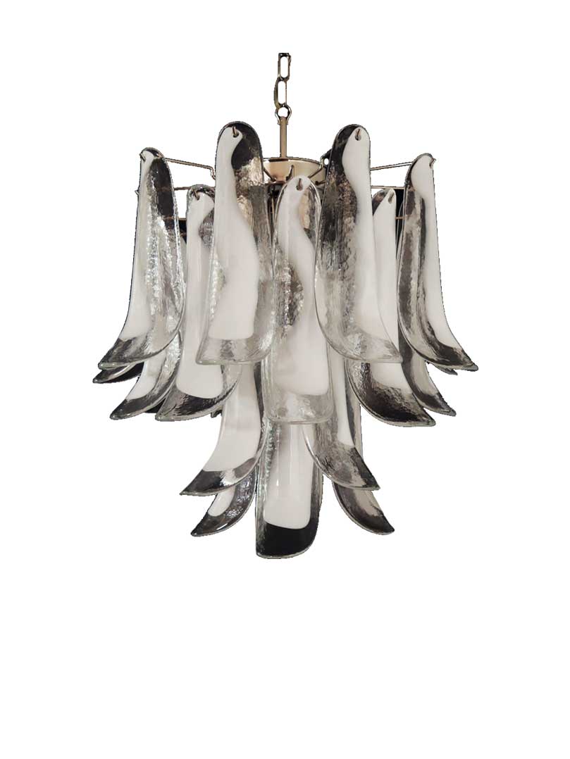 Manorcove Murano Chandelier – 26 petals – White