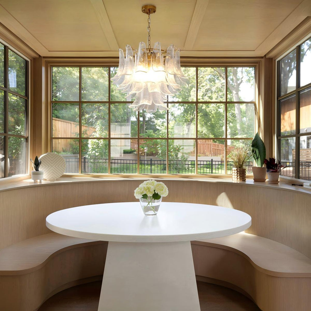 Manorcove Murano Glass Petal Chandelier