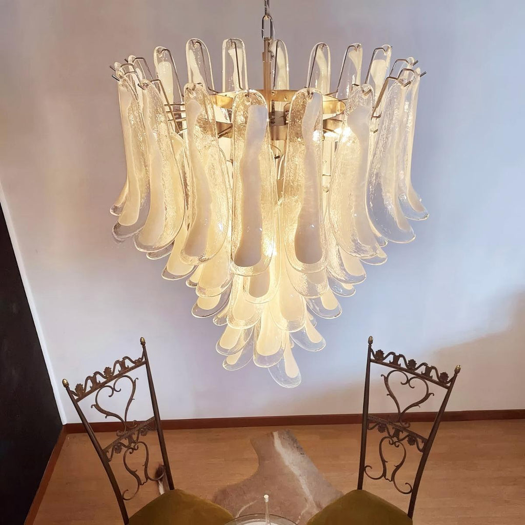 Manorcove Murano Glass Petal Chandelier
