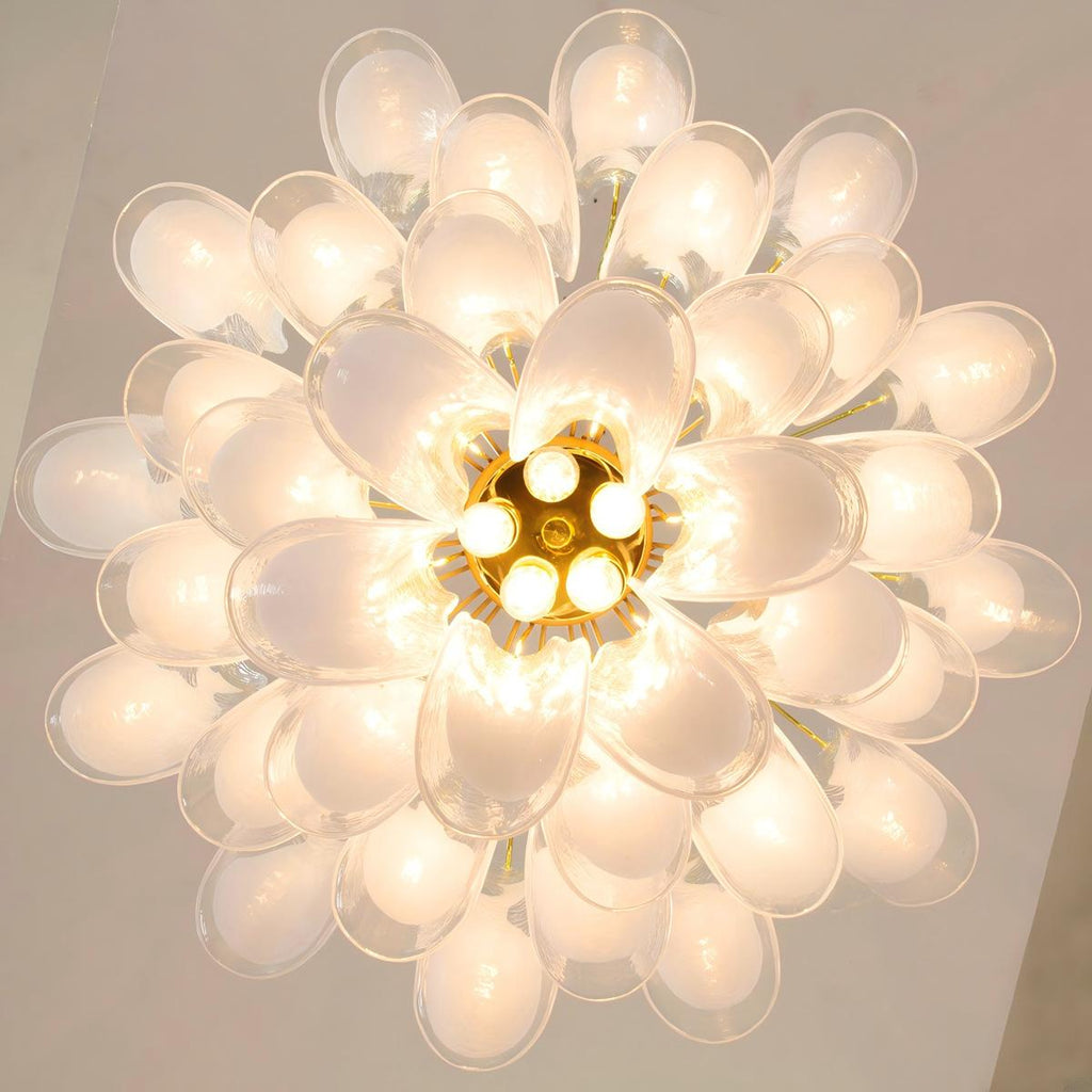 Manorcove Murano Glass Petal Chandelier