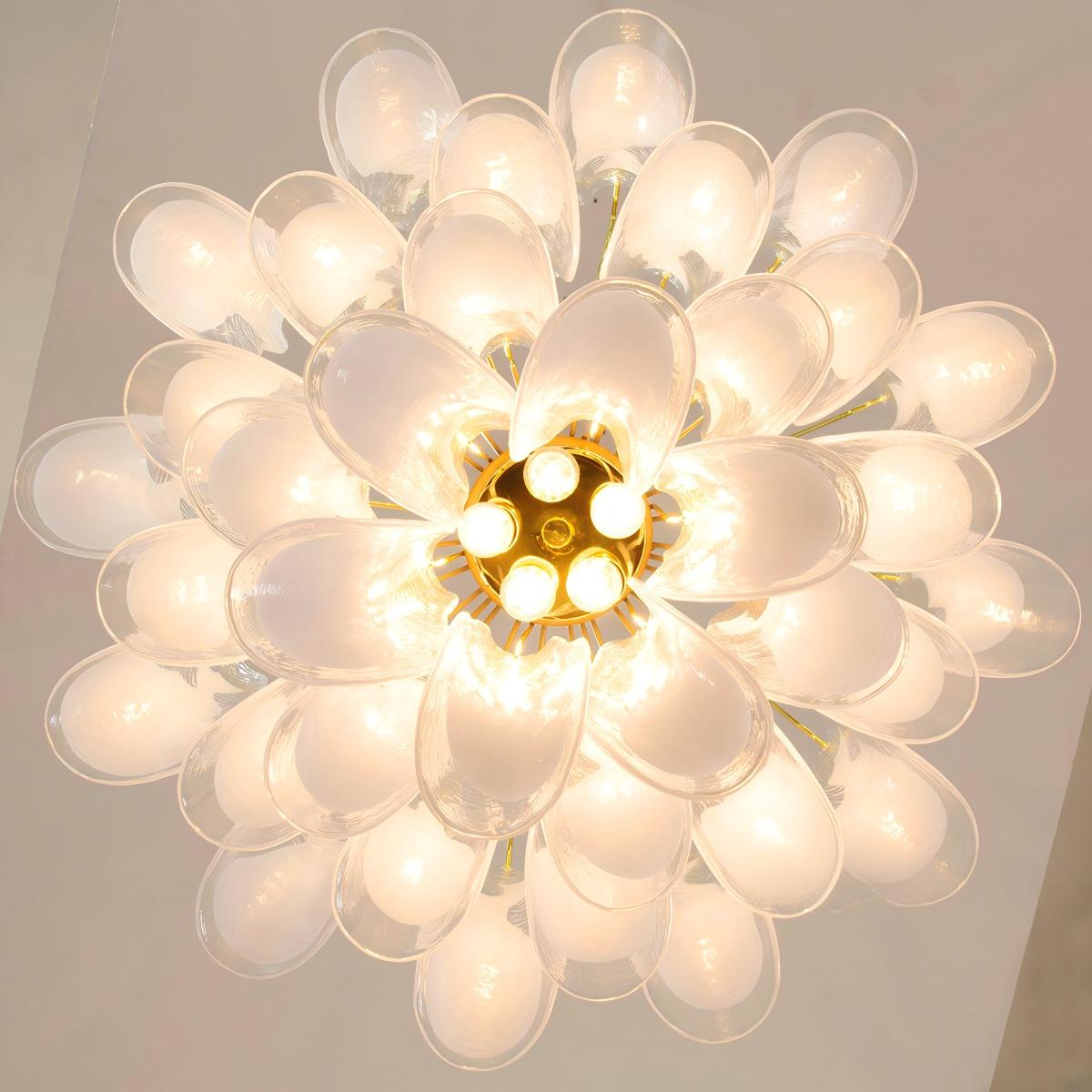 Manorcove Murano Glass Petal Chandelier