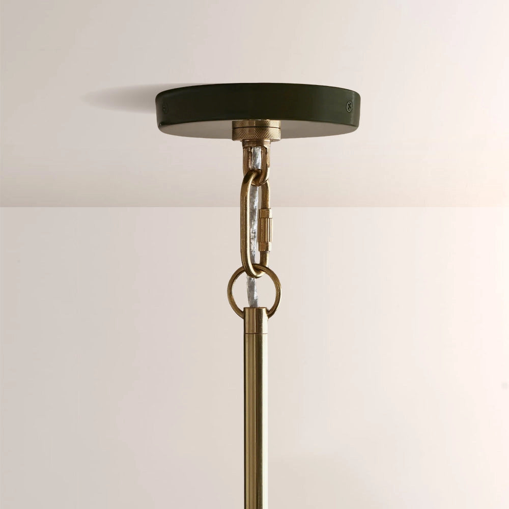 Micah Gloss Lacquer & Brass Pendant