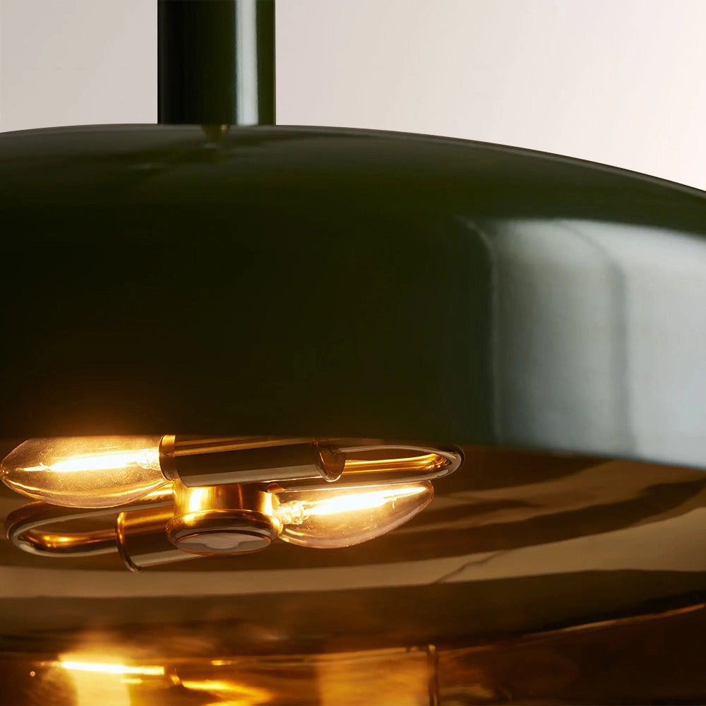 Micah Gloss Lacquer & Brass Pendant
