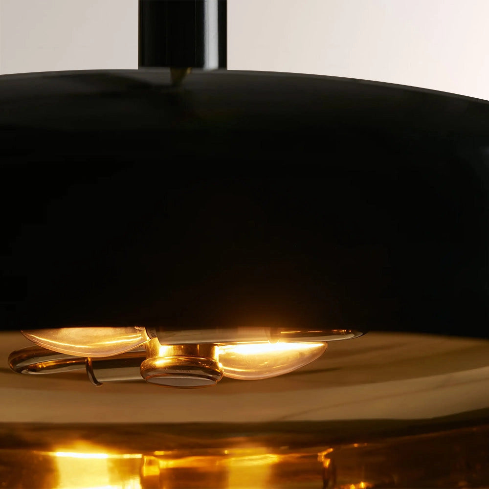 Micah Gloss Lacquer & Brass Pendant